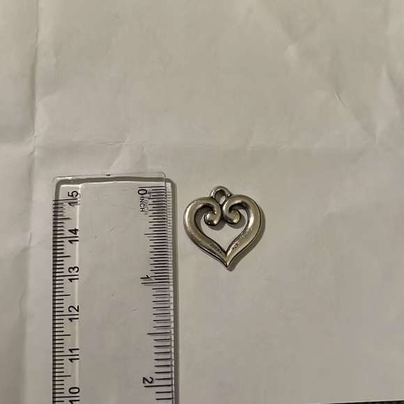 Retired scroll heart pendant by James Avery - Picture 6 of 7